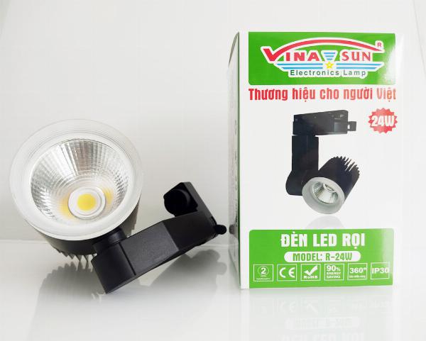 denledroirayvodentrang9w18w24wanhsangvangtrangtrungtinhvinasunvinasunledvinasuncomthietbidien_ctsbssex Đèn led rọi ray vỏ đen ánh sáng trắng 18W